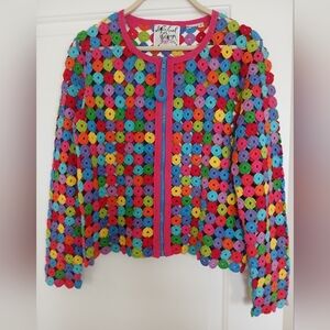 Michael Simon Multicolored Knit Jacket